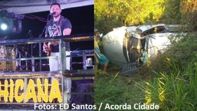Foto de Acidente de carro mata vocalista da banda Chicana na BR-116 em Feira de Santana