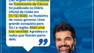 Foto de SAJ: Hospital Luíz Argôlo é habilitado para tratar pacientes com câncer, anuncia o ex-prefeito Rogério Andrade