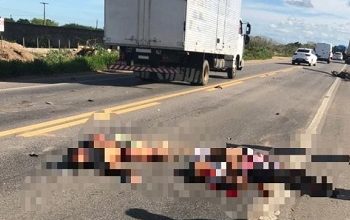 Foto de Cruz das Almas: Colisão entre moto e caminhão deixa um morto e outro ferido na BR-101