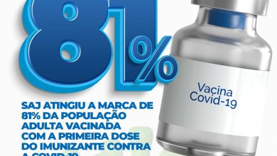 Foto de SAJ: 81% da população adulta recebeu ao menos uma dose da vacina contra a COVID-19