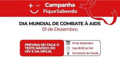 Foto de Secretária de Saúde promoverá, na quarta-feira (01), a campanha Fique Sabendo