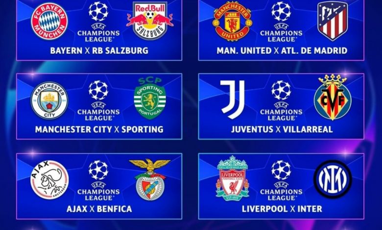 Uefa define jogos das oitavas de final da Liga dos Campeões da