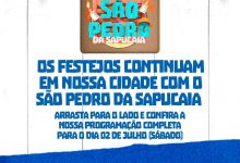 Foto de Prefeitura divulga grade do São Pedro da Sapucaia; veja programação