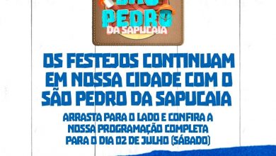 Foto de Prefeitura divulga grade do São Pedro da Sapucaia; veja programação