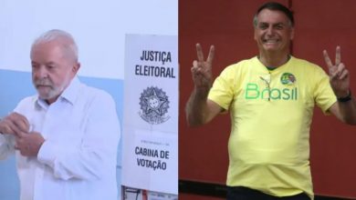 Foto de Lula e Bolsonaro votam no segundo turno das eleições neste domingo (30)