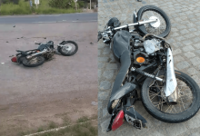 Foto de Homem fica gravemente ferido em acidente de moto na BR-101; trecho de Dom Macedo Costa