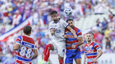 Foto de Bahia sai atrás, mas busca empate e fica no 1 a 1 com o Fortaleza; time baiano continua entre os primeiros do Brasileirão